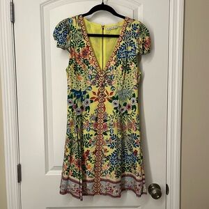 alice + olivia Floral Print Mini Dress